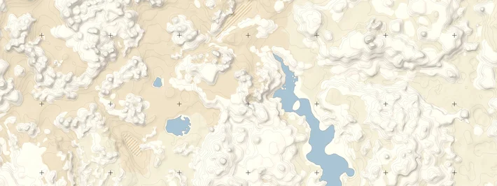 Tassili n'Ajjer Desert over the hill Interactive Map