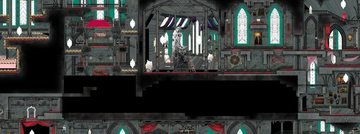Main Hall Map for Castlevania: Belmont's Curse Checklist by Category ...