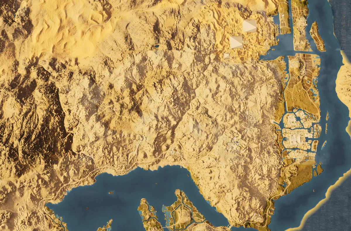 Egypt Assassin's Creed Origins Interactive Map