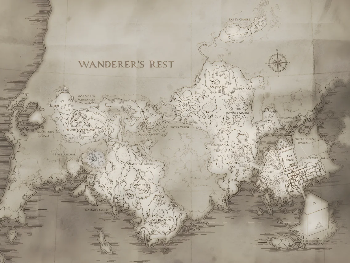Wanderer's Rest Flintlock: The Siege of Dawn Interactive Map