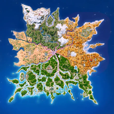 Shattered Coast - Chapter 7 Season 3 Fortnite Interactive Map