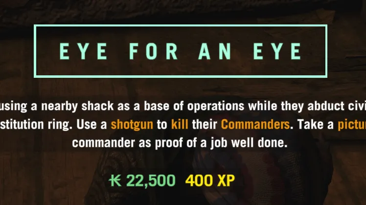 EYE FOR AN EYE