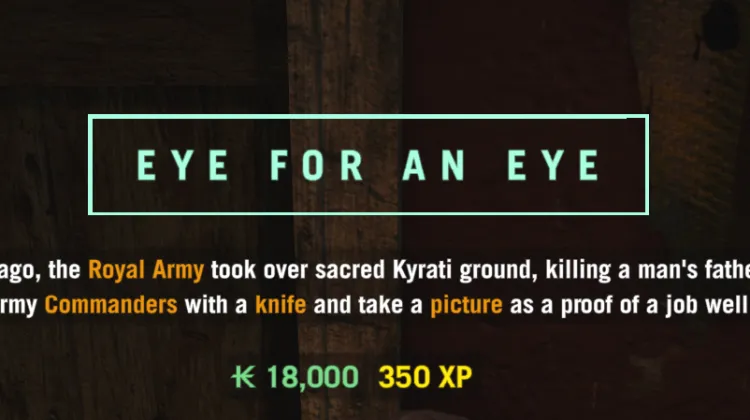 EYE FOR AN EYE