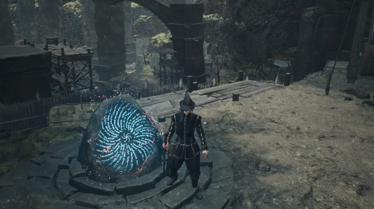 Piedra de Grieta de las Ruinas Agamen