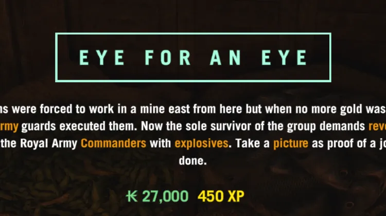 EYE FOR AN EYE