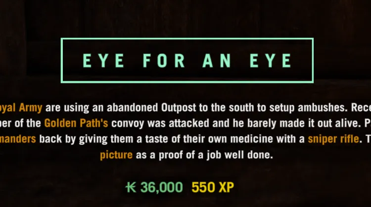 EYE FOR AN EYE