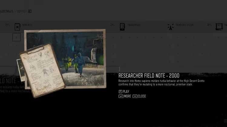 Nota de Campo del Investigador - 2000