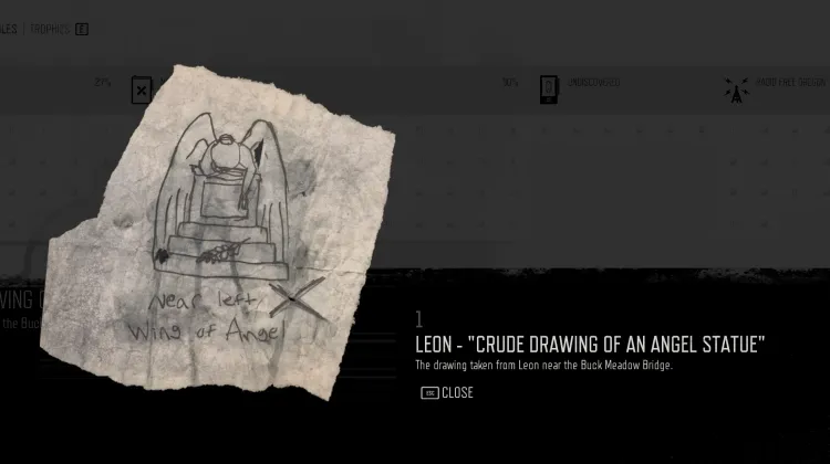 Leon - "Dibujo Tosco de una Estatua de Ángel"