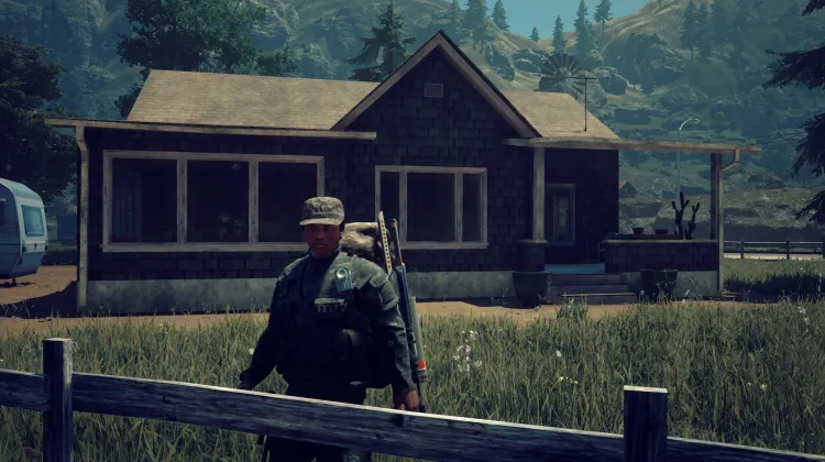 House Between Two Pines