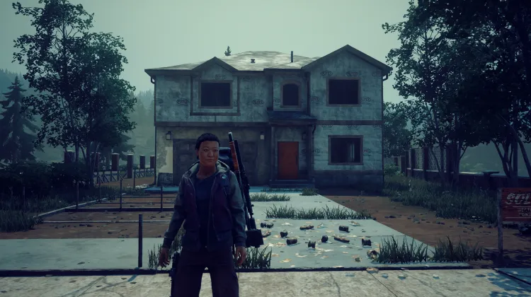 House with the Partial Driveway