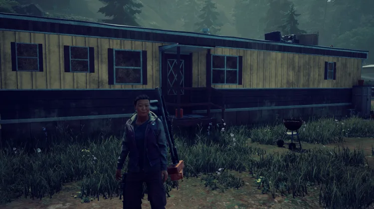 Brown and Yellow Trailer