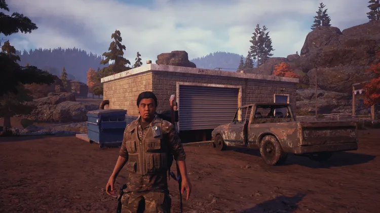 Station d'eau délabrée