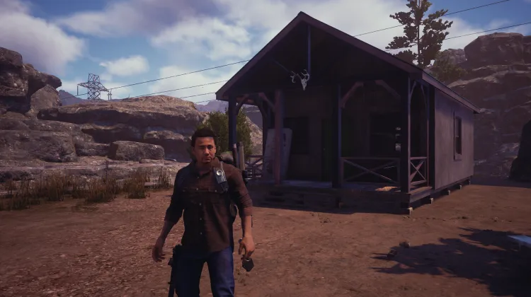 Cabane en bois louche