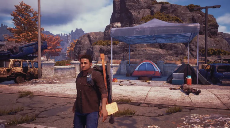 Camping en bord de route