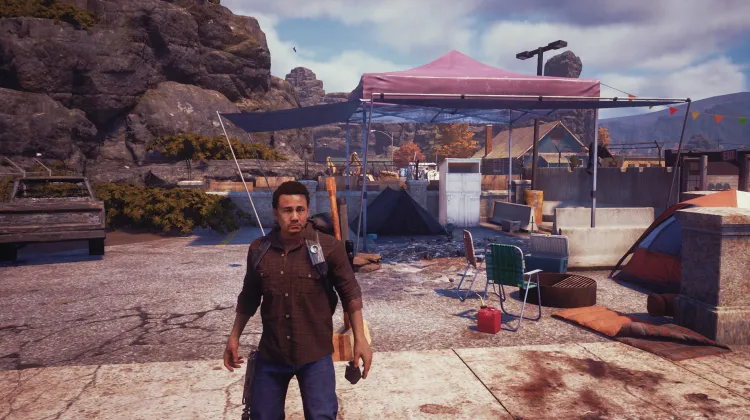 Camping au toit rose