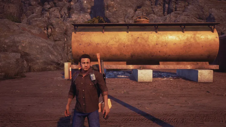 Trashed Yellow Fuel Depot