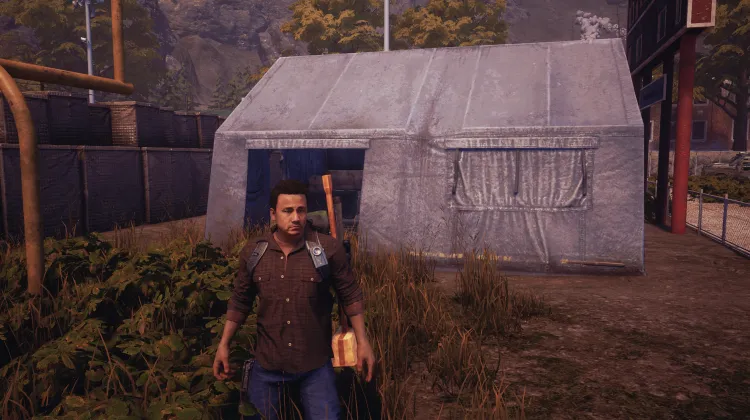 Tente d'approvisionnement en munitions