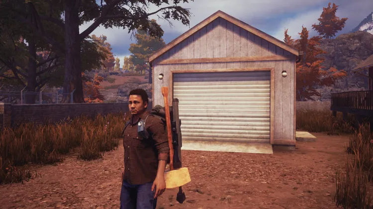 Hangar avec les palettes