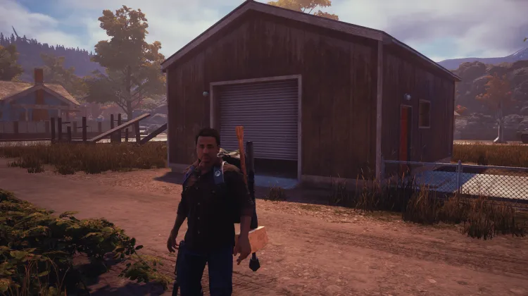 Garage étrangement non brûlé