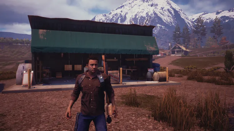 Stand de fruits de l'autoroute