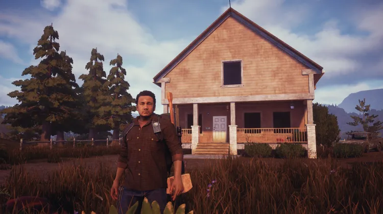 Maison rose remarquable