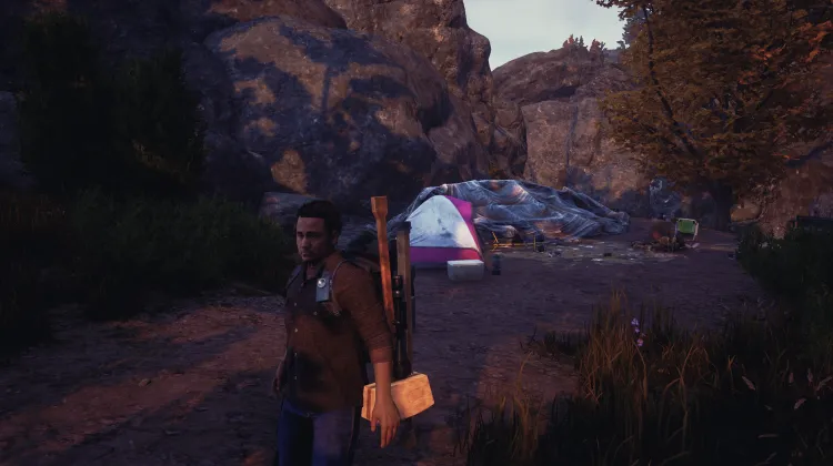 Campement pas sous l'Arbre