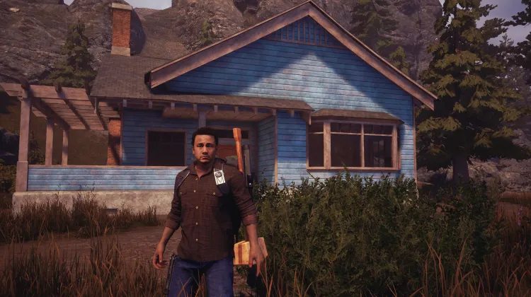 आसमानी नीला घर