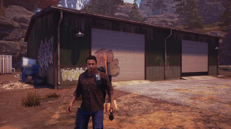 Entrepôt vert mousse