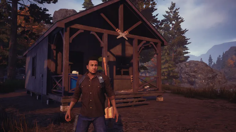 Malheureuse cabane au bord du lac