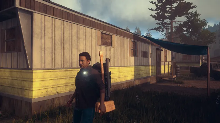 Trailer with Two Tarps