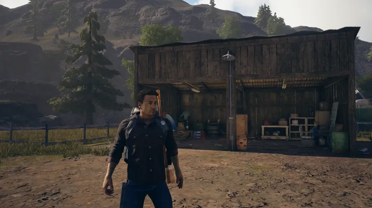 लकड़ी का भंडारण शेड