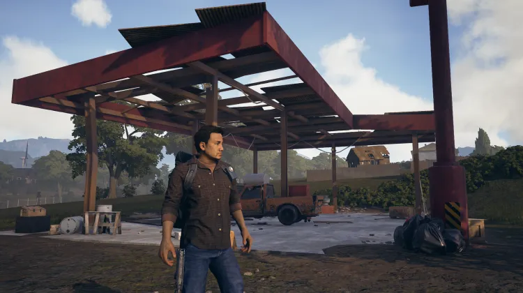 Makeshift Gas Station