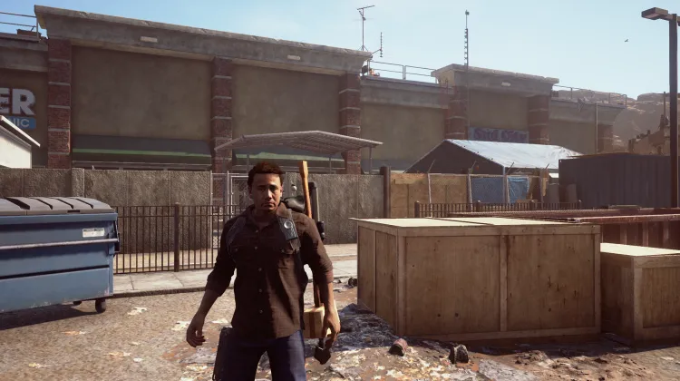 Barricaded Strip Mall