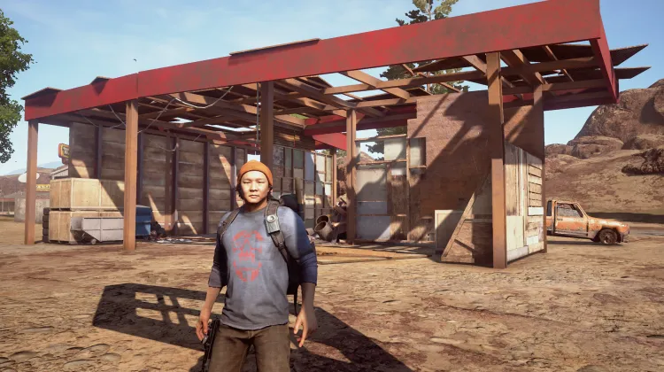 Boarded-Up Gas Station