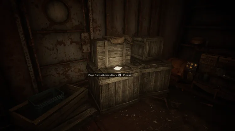 Page du journal d'un guide