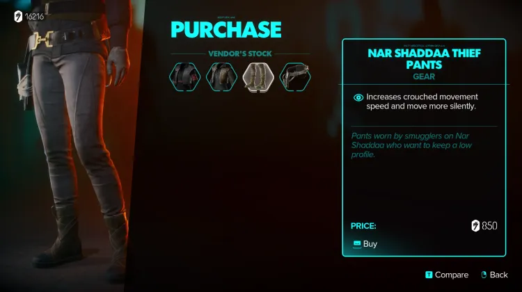 Nar Shaddaa Thief Pants