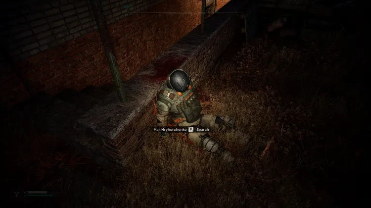 Maj. Hryhorchenko's Body