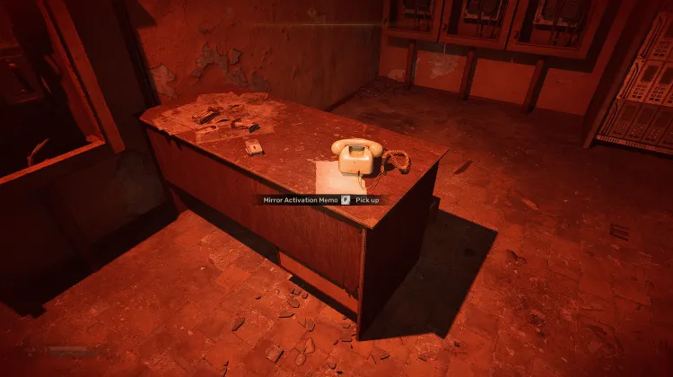 Note d'activation du miroir