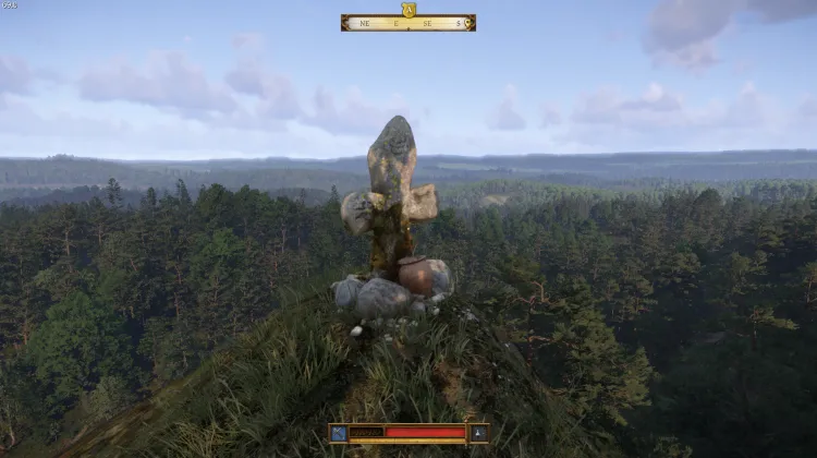 Croix en argent avec insigne