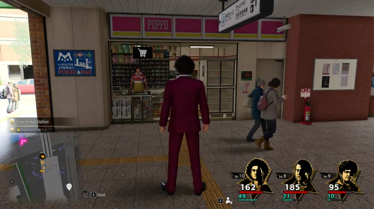 Poppo - Intérieur de la gare de Jinnai