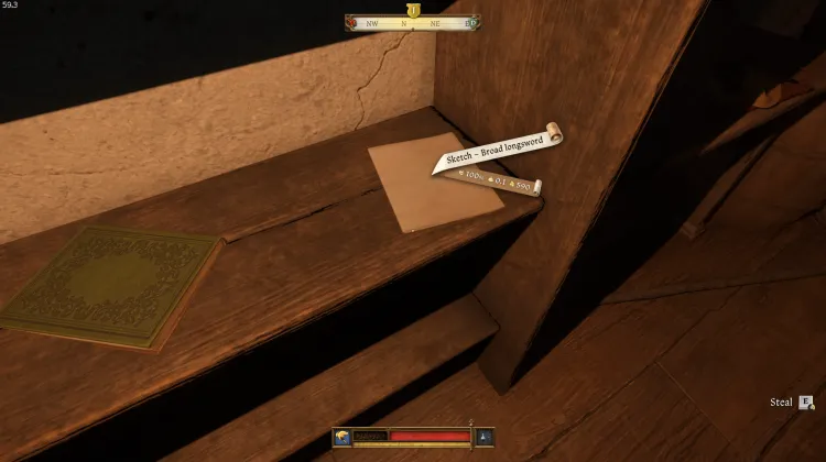 Skizze - Breites Langschwert