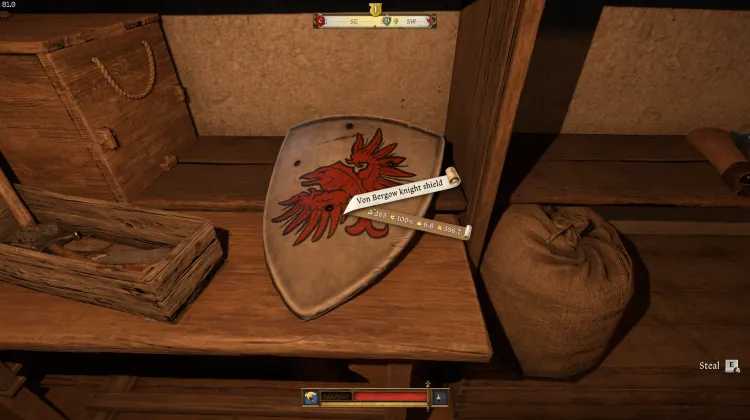 Bouclier de chevalier Von Bergow