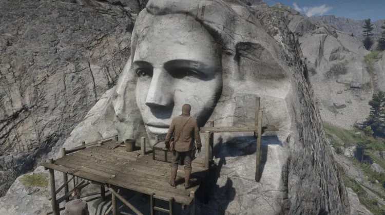 चट्टान में चेहरा