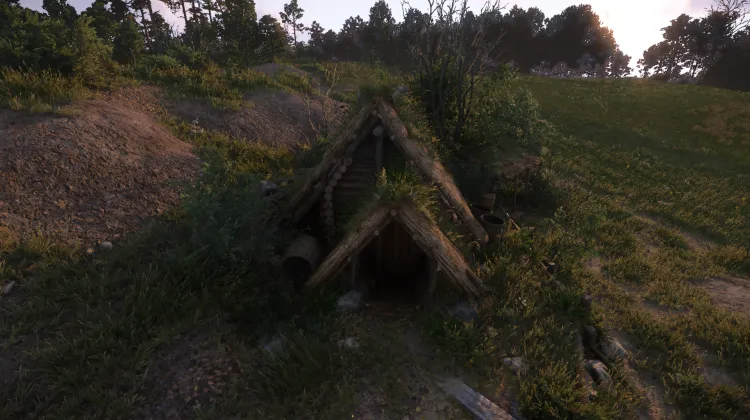 Verschlossener Unterstand