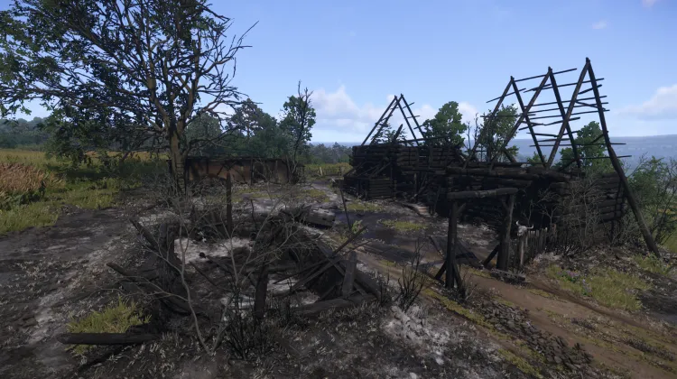 Abgebranntes Gebäude