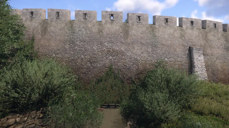 Kanal unter den Mauern