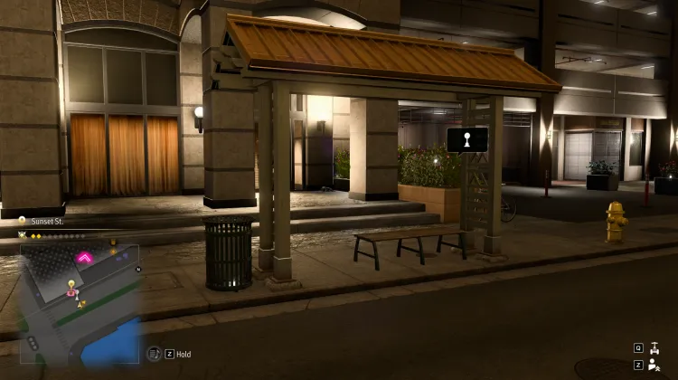 Arrêt de Trolley de Sunset St.