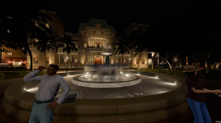 Place de la fontaine du centre-ville