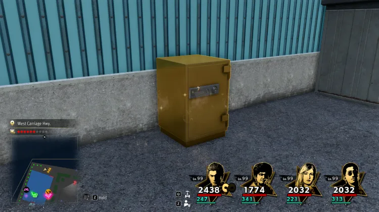 มุมตะวันตกเฉียงเหนือ - ตู้เซฟทอง