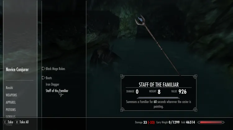 Staff of the familiar